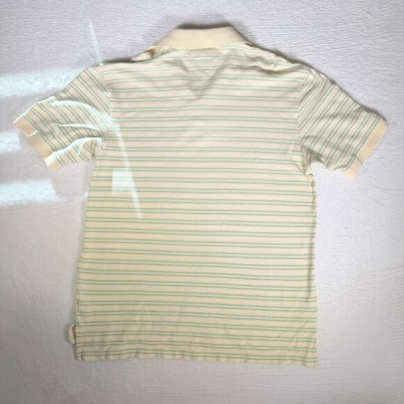 Tommy Hilfiger Short Sleeve Yellow with Green Stripes Pullover Polo XL Golf - Picture 3 of 7